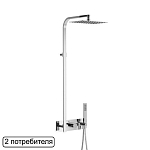 Душевая стойка Excellent Rain Krotos AREX.8081CR с термостатом хром Душевая стойка Excellent Rain Krotos AREX.8081CR с термостатом хром
