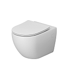 Подвесной унитаз Grossman Color GR-4411MS 36,5*55 белый матовый безободковый с крышкой-сиденьем микролифт Slim Подвесной унитаз Grossman Color GR-4411MS 36,5*55 белый матовый безободковый с крышкой-сиденьем микролифт Slim