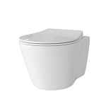 Подвесной унитаз Grossman GR-4459S 36,5*49,5 безободковый с крышкой-сиденьем микролифт Slim Подвесной унитаз Grossman GR-4459S 36,5*49,5 безободковый с крышкой-сиденьем микролифт Slim