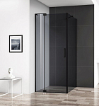 Душевой уголок Cezares SLIDER-AH-1-80-80/90-GRIGIO-NERO 80/90*80*195 профиль черный стекло тонированное без поддона Душевой уголок Cezares SLIDER-AH-1-80-80/90-GRIGIO-NERO 80/90*80*195 профиль черный стекло тонированное без поддона