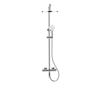 Душевая стойка Bronze DE Luxe Scandi 11060C с термостатом хром Душевая стойка Bronze DE Luxe Scandi 11060C с термостатом хром