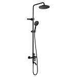 Душевая стойка Fmark FS8245H с изливом черная матовая Душевая стойка Fmark FS8245H с изливом черная матовая