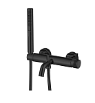 Смеситель Allen Brau Priority 5.31D10-31 для ванны и душа, излив, душ.набор, черный матовый Смеситель Allen Brau Priority 5.31D10-31 для ванны и душа, излив, душ.набор, черный матовый