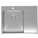 Кухонная мойка Санприз Averno SZ2365SS 65*50 с крылом полированная сталь Кухонная мойка Санприз Averno SZ2365SS 65*50 с крылом полированная сталь