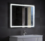 Зеркало Corozo Барго 100*80 с led-подсветкой, сенсорным выключателем, диммером и часами Зеркало Corozo Барго 100*80 с led-подсветкой, сенсорным выключателем, диммером и часами