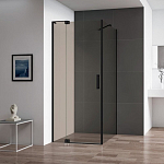 Душевой уголок Cezares SLIDER-AH-1-100-70/80-BR-NERO 70/80*100*195 профиль черный стекло бронзированное без поддона Душевой уголок Cezares SLIDER-AH-1-100-70/80-BR-NERO 70/80*100*195 профиль черный стекло бронзированное без поддона
