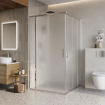Душевой уголок BelBagno Luce LUCE-A-22-90+20-P-Cr 110*110*195 стекло рифленое без поддона Душевой уголок BelBagno Luce LUCE-A-22-90+20-P-Cr 110*110*195 стекло рифленое без поддона