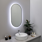 Зеркало Fixsen FX-3100B 50*100 с led-подсветкой черное Зеркало Fixsen FX-3100B 50*100 с led-подсветкой черное