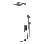 Душевая система скрытого монтажа Grossman Style 501.K35.05.420 графит сатиновый Душевая система скрытого монтажа Grossman Style 501.K35.05.420 графит сатиновый