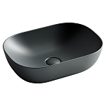 Накладная раковина Ceramicanova Element 45,5*32,5 темный антрацит матовый Накладная раковина Ceramicanova Element 45,5*32,5 темный антрацит матовый