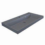 Встраиваемая раковина Uperwood Classic Quartz 90*45 серая матовая, бетон Встраиваемая раковина Uperwood Classic Quartz 90*45 серая матовая, бетон