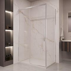 Душевой уголок Vincea Stella 120*80 профиль хром без поддона