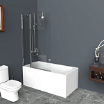 Душевая шторка на ванну BelBagno UNO-V-11-80/150-C-Cr 80*150 L/R Душевая шторка на ванну BelBagno UNO-V-11-80/150-C-Cr 80*150 L/R