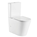 Унитаз-компакт Azario Vetro 38*60,5 безободковый с крышкой-сиденьем микролифт Slim Унитаз-компакт Azario Vetro 38*60,5 безободковый с крышкой-сиденьем микролифт Slim