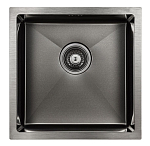 Кухонная мойка Paulmark Gerberg PM214444-GM 44*44 вороненая сталь Кухонная мойка Paulmark Gerberg PM214444-GM 44*44 вороненая сталь