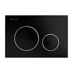 Клавиша смыва Knotlor Sphere Premium BIS104BLC черная матовая/хром Клавиша смыва Knotlor Sphere Premium BIS104BLC черная матовая/хром