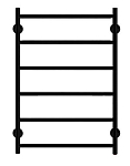 Электрический полотенцесушитель Deroh Treppe DETE500800RAL9005MATSPR П6 50*80 R скрытое подключение черный матовый Электрический полотенцесушитель Deroh Treppe DETE500800RAL9005MATSPR П6 50*80 R скрытое подключение черный матовый