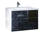 Тумба с раковиной MarkaOne Idalgo 75П black stone Тумба с раковиной MarkaOne Idalgo 75П black stone