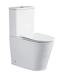 Унитаз-компакт Ceruttispa PIERA Tornado 35*63 безободковый с крышкой-сиденьем микролифт Slim Унитаз-компакт Ceruttispa PIERA Tornado 35*63 безободковый с крышкой-сиденьем микролифт Slim