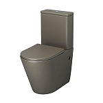 Унитаз-компакт Grossman Color GR-4480GSMS 36,5*62 хаки матовый безободковый с крышкой-сиденьем микролифт Slim Унитаз-компакт Grossman Color GR-4480GSMS 36,5*62 хаки матовый безободковый с крышкой-сиденьем микролифт Slim