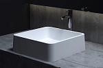 Накладная раковина Salini Gloria 02 S-Stone 41,5*41,5 белая матовая Накладная раковина Salini Gloria 02 S-Stone 41,5*41,5 белая матовая