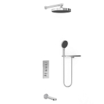 Душевой комплект Vincea Inspire VSFW-433TI5RCH с термостатом и изливом скрытый монтаж хром Душевой комплект Vincea Inspire VSFW-433TI5RCH с термостатом и изливом скрытый монтаж хром