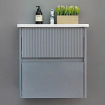 Тумба под раковину Alavann Wave 60 голубой деним