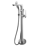 Напольный смеситель Lemark Melange LM4944CW хром/белый Напольный смеситель Lemark Melange LM4944CW хром/белый