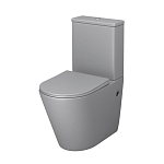 Унитаз-компакт Grossman Color GR-4480GLMS 36,5*62 светло-серый матовый безободковый с крышкой-сиденьем микролифт Унитаз-компакт Grossman Color GR-4480GLMS 36,5*62 светло-серый матовый безободковый с крышкой-сиденьем микролифт