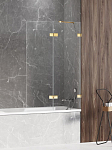 Душевая шторка на ванну New Trendy Avexa Gold Shine EXK-2183 100*150 R Душевая шторка на ванну New Trendy Avexa Gold Shine EXK-2183 100*150 R