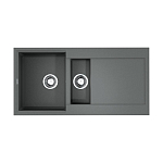 Кухонная мойка Omoikiri Sakaime 100*50 гранитная крошка Leningrad Grey полуторная с крылом Кухонная мойка Omoikiri Sakaime 100*50 гранитная крошка Leningrad Grey полуторная с крылом