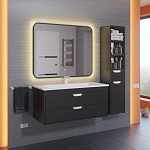 Зеркало Uperwood Modul 100*80 сенсорная кнопка, антизапотевание, прямоугольное, черное, теплая подсветка Зеркало Uperwood Modul 100*80 сенсорная кнопка, антизапотевание, прямоугольное, черное, теплая подсветка