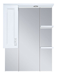 Зеркало-шкаф Misty Дива 75 L белый с подсветкой Зеркало-шкаф Misty Дива 75 L белый с подсветкой