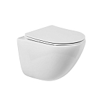 Подвесной унитаз BelBagno Amanda BB051CHR/BB051SC 36*49,5 безободковый с крышкой-сиденьем микролифт Подвесной унитаз BelBagno Amanda BB051CHR/BB051SC 36*49,5 безободковый с крышкой-сиденьем микролифт