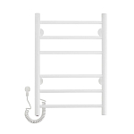 Электрический полотенцесушитель Domoterm Аврора П6 40*60 L белый матовый Электрический полотенцесушитель Domoterm Аврора П6 40*60 L белый матовый