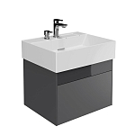 Тумба под раковину Kerama Marazzi Logica 60 стальной серый Тумба под раковину Kerama Marazzi Logica 60 стальной серый