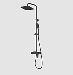 Душевая стойка Rush Thira TR3635-50Black с изливом черный матовый Душевая стойка Rush Thira TR3635-50Black с изливом черный матовый