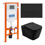 Комплект инсталляции 4в1 BelBagno (унитаз Ardente-C BB3202CHR-MB с сиденьем BB3202SC-MB + система инсталляции BB002-80 с кнопкой смыва BB007-PR-NERO.M) Комплект инсталляции 4в1 BelBagno (унитаз Ardente-C BB3202CHR-MB с сиденьем BB3202SC-MB + система инсталляции BB002-80 с кнопкой смыва BB007-PR-NERO.M)