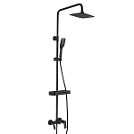 Душевая стойка Lemark Tropic LM7002BL с изливом черная Душевая стойка Lemark Tropic LM7002BL с изливом черная