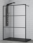 Душевая перегородка RGW Walk-in WA-11-B 110*200 профиль черный без поддона Душевая перегородка RGW Walk-in WA-11-B 110*200 профиль черный без поддона