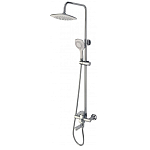 Душевая стойка Fmark FM2402 с изливом матовый хром Душевая стойка Fmark FM2402 с изливом матовый хром