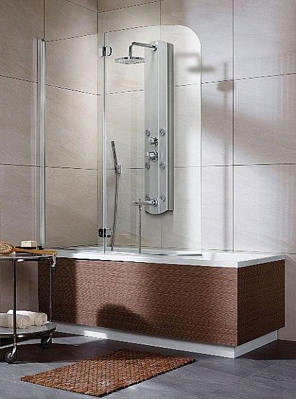 Шторка на ванну Radaway Eos PND 130*152 L прозрачное стекло