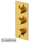 Термостат Whitecross Y Brushed Gold Y1238GLB для ванны и душа скрытый монтаж брашированное золото Термостат Whitecross Y Brushed Gold Y1238GLB для ванны и душа скрытый монтаж брашированное золото