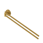 Полотенцедержатель Cezares Relax RELAX-THD-S-BORO двойной поворотный брашированное золото Полотенцедержатель Cezares Relax RELAX-THD-S-BORO двойной поворотный брашированное золото