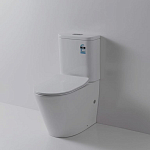Унитаз-компакт Esbano Alagon 61*36 White безободковый с крышкой-сиденьем микролифт Slim Унитаз-компакт Esbano Alagon 61*36 White безободковый с крышкой-сиденьем микролифт Slim