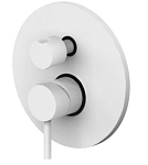 Смеситель Paffoni Light LIG019BO для ванны и душа на 3 выхода скрытый монтаж белый матовый Смеситель Paffoni Light LIG019BO для ванны и душа на 3 выхода скрытый монтаж белый матовый