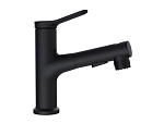 Смеситель BelBagno BB-LVMD-NERO-W0 для раковины с выдвижным изливом, черный матовый Смеситель BelBagno BB-LVMD-NERO-W0 для раковины с выдвижным изливом, черный матовый