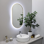 Зеркало Fixsen FX-3090G 50*90 с led-подсветкой золото Зеркало Fixsen FX-3090G 50*90 с led-подсветкой золото