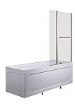 Шторка на ванну MarkaOne P-07 95*150 L/R прозрачное стекло Шторка на ванну MarkaOne P-07 95*150 L/R прозрачное стекло