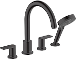 Внешняя часть для смесителя Hansgrohe Vernis Blend 71456670 на 4 отверстия черная матовая Внешняя часть для смесителя Hansgrohe Vernis Blend 71456670 на 4 отверстия черная матовая